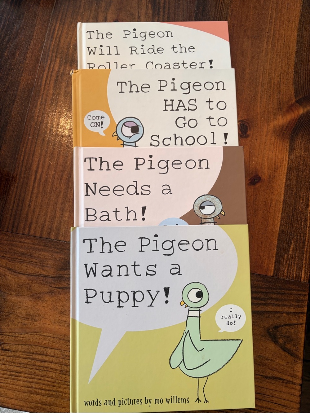 The Pigeon Book series, 4 books. Good condition by Mo Willems